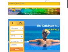 Tablet Screenshot of caribbeanworldvacations.com